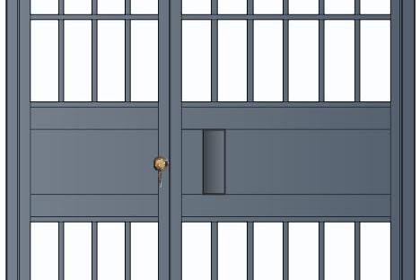 （雙扇電控平開(kāi)門(mén)、柵欄門(mén)）